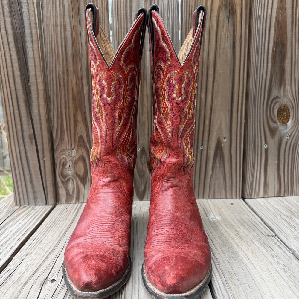 Vintage style ML Leddy Vaquero Boots 8.5 Women - Picture 2 of 9